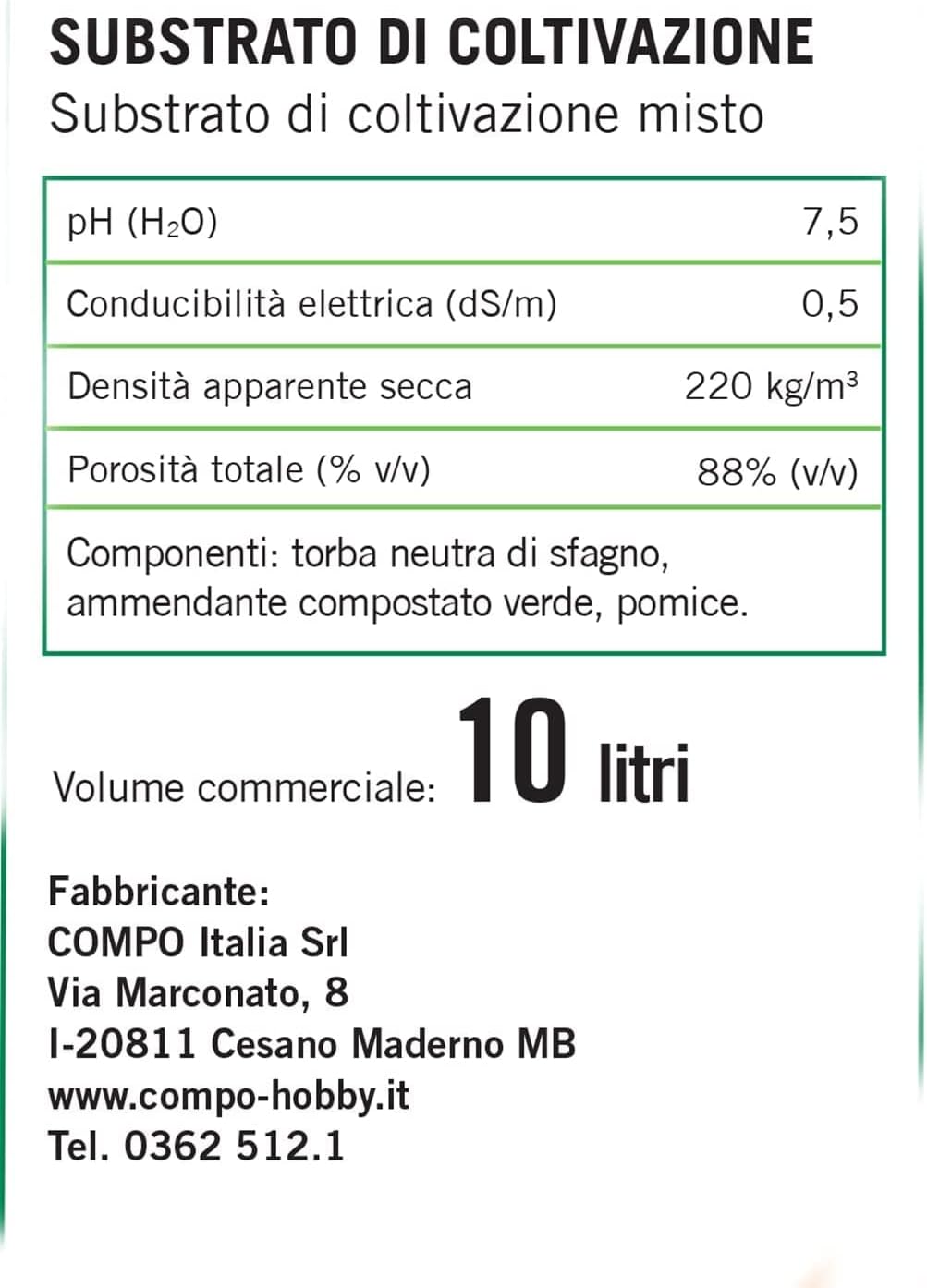 Terriccio Universale Compo 20L