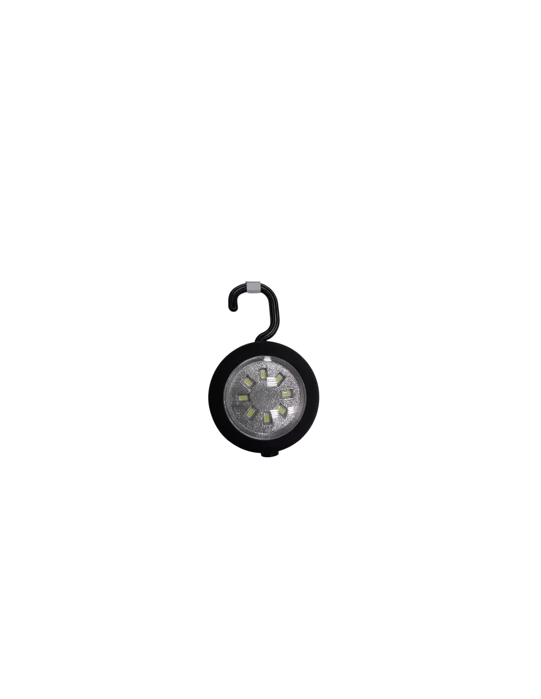 Faretto 8 LED con gancio e magnete 200LM 0.5W 3xAAA per lavoro auto moto bici