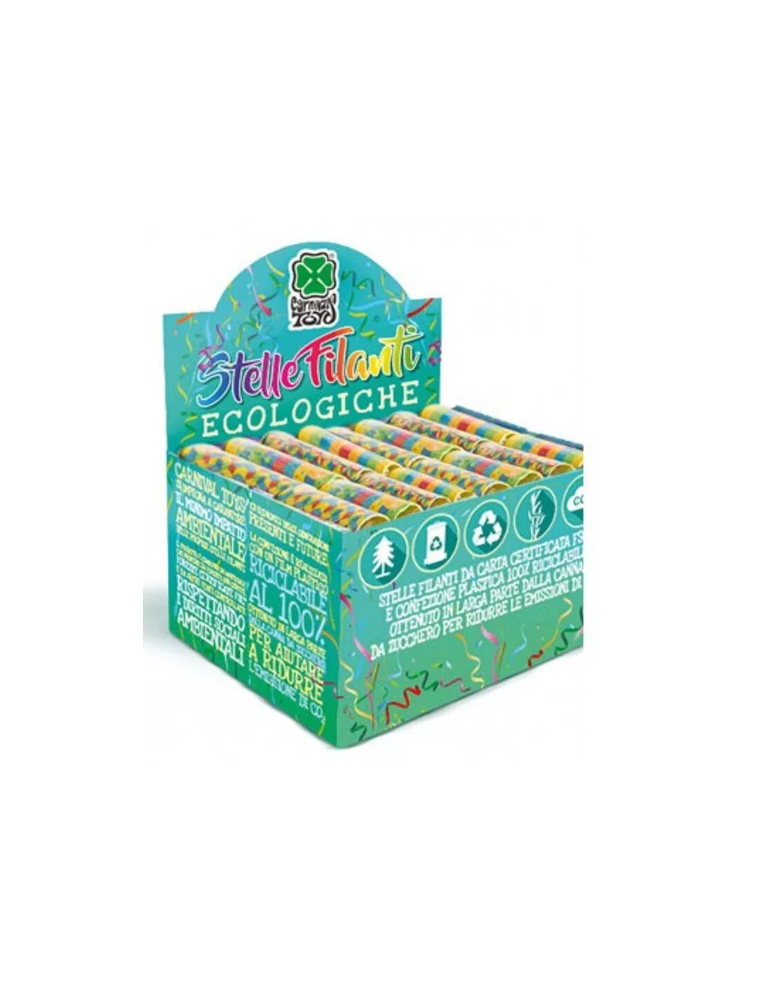 Stelle filanti bistampa 9 rotolini mm.14 mt. 4 circa 1 PZ