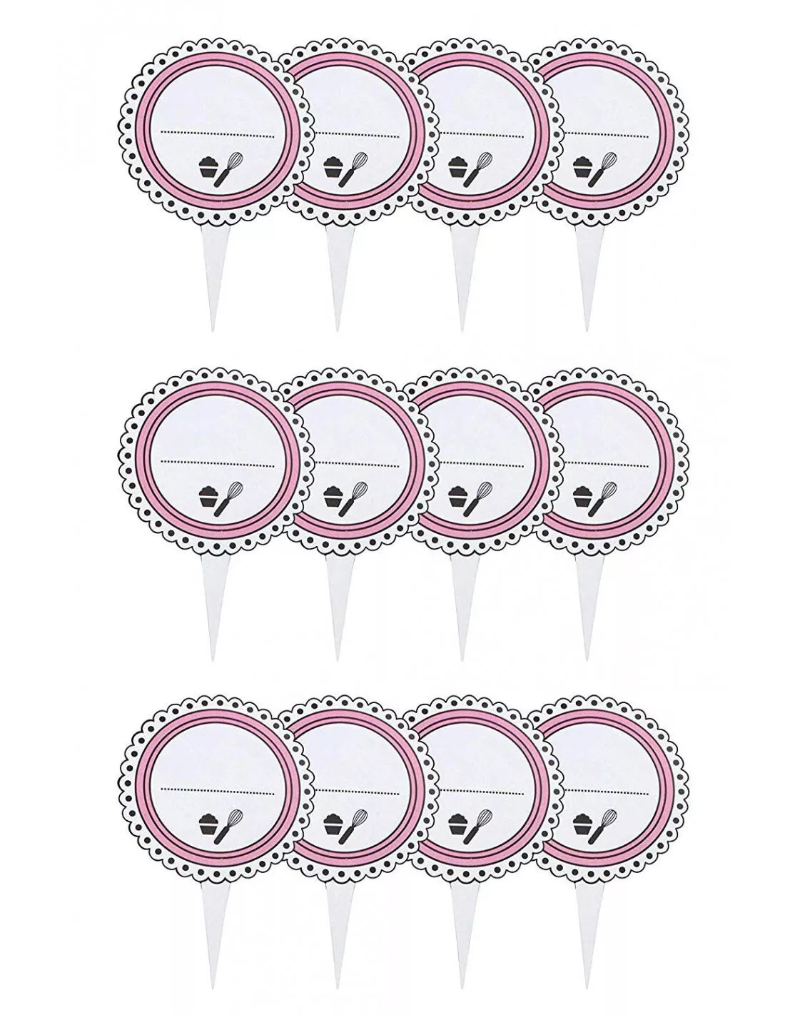 Decorazione per Cup Cake/Muffin,12 Pezzi di Carta Fackelmann