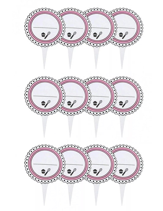 Decorazione per Cup Cake/Muffin,12 Pezzi di Carta Fackelmann