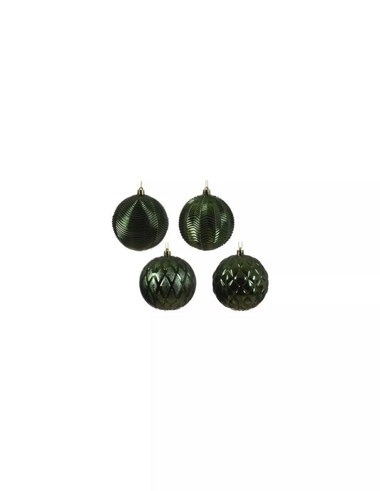 Pallina albero Kaemingk Sfera Pine Green Assortito 10 cm