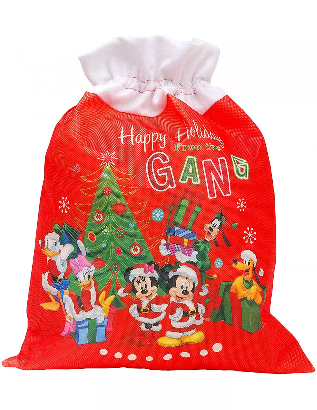 Sacco Doni Natale Disney Small, Rosso, S,