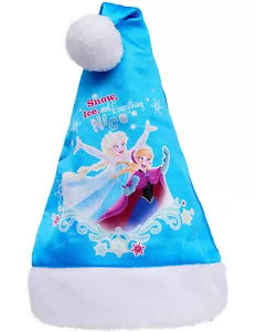 Cappello Babbo Natale Disney Frozen per Bambini, Blu, Taglia Unica