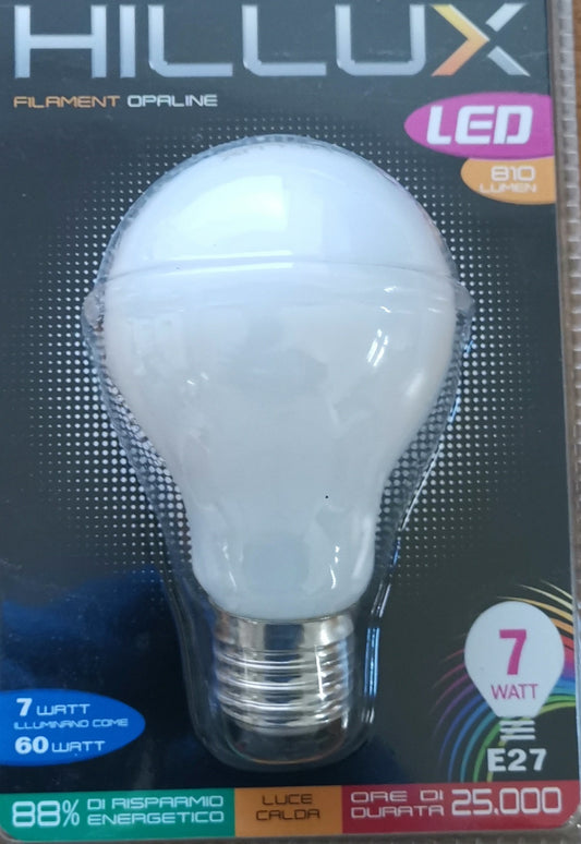 LAMPADA LED A60 7W CLASSE ENERGETICA A++ ATTACCO E27