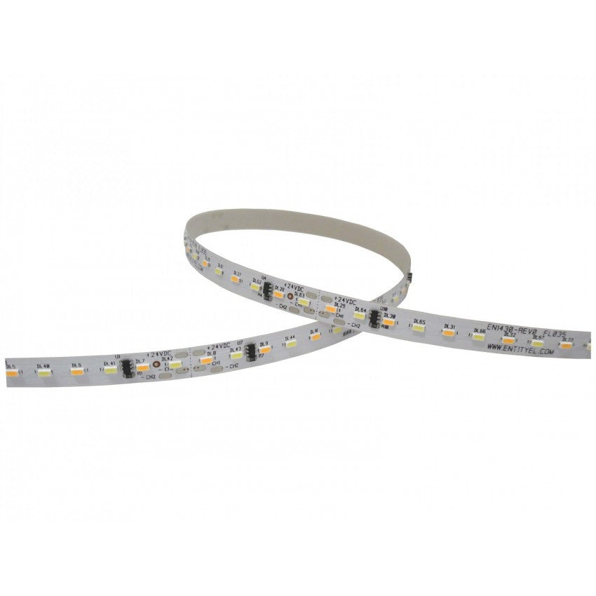 Striscia LED STRIP 5 METRI COLORE CALDO CON ALIMENTATORE INCLUSO 3000k, 24W, 5mt, larghezza 8mm, 2100lumen, 220-240V Classe A