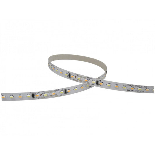 Striscia LED STRIP 5 METRI COLORE CALDO CON ALIMENTATORE INCLUSO 3000k, 24W, 5mt, larghezza 8mm, 2100lumen, 220-240V Classe A