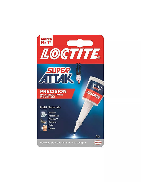 LOCTITE Collante istantaneo universale SUPER ATTAK Trasparente Tubetto da 5 gr